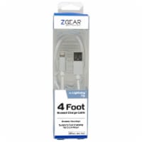 ZGear Braided Lightning Charging Cable - White