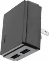 ZGear Dual-Port USB 3.4A Wall Charger - Black Perspective: Main
