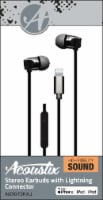 Acoustix Lightning Tip Earbuds – Black