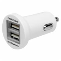 CELLCandy 2.4A USB Car Charger - White Perspective: Main