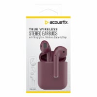 Acoustix True Wireless Earbuds - Burgundy Perspective: Main