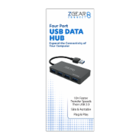 ZGear 4 Port USB Hub - Black