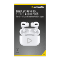Acoustix True Wireless Pro Earbuds - White Perspective: Main