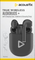Acoustix™ True Charging Case & Wireless Earbuds - Black