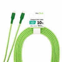 CELLCandy®  Apple Lightning Charge and Sync Cable - Green Perspective: Main