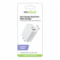 CELLCandy® Fast Charge Dual USB Port Wall Charger - White Perspective: Main
