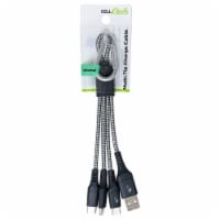 CELLCandy® 4-in-1 Charge Cable - Grey/White Perspective: Main