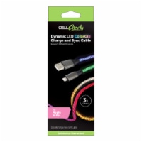 Cell Candy Dynamic LED ColorGlo Charge & Sync Cable For Apple 8 Pin Perspective: Main
