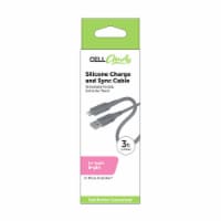 Cell Candy Silicon Charge & Sync Cable For Apple 8 Pin Perspective: Main