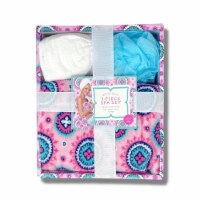 Deluxe Plush 3-Piece Bathroom Gift Box Spa Set Light Pink