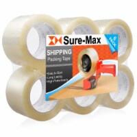 6-Rolls Extra-Wide Packing Tape (3 x 110 yard/330' each) - Clear