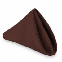 12 Dozen 20 Large Polyester Cloth Table Napkins (144 pcs) - Brown