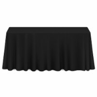 90 x 156 10pk Rectangular Polyester Tablecloths - Black