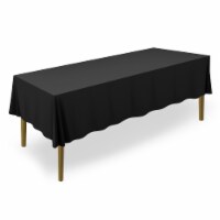 60 x 126  20pk Rectangular Polyester Tablecloths - Black