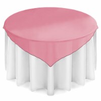72  Square Organza Tablecloth Overlay - Burgundy by Lann's Linens