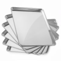 15 x 21 Inch 6-Pack, Commercial Aluminum Cookie Sheets by GRIDMANN