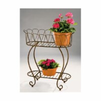 Deer Park D68 PL204X Metal Oval Wave Planter