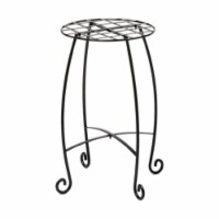 Deer Park Ironworks RN206MB 21 in. Lattice Plant Stand, Black