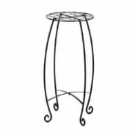 Deer Park Ironworks RN206LB 27 in. Lattice Plant Stand, Black