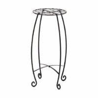 Deer Park Ironworks RN206LB 27 in. Lattice Plant Stand, Black