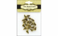 The Bead Giant Bead Angel Wing 20mm 10pc Gold