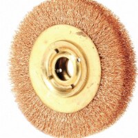 Ampco Safety Tools Crimped Wire Wheel Brush,6 In.,1 In. W WB-44C