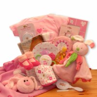 Hunny Bunny's New Baby Gift Basket - baby bath set - baby girl gifts - new baby gift basket
