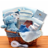 Simply Baby Necessities Basket - Blue - baby bath set - baby boy gift basket