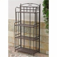 Pemberly Row Outdoor Iron Bakers Rack