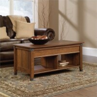Pemberly Row Lift Top Coffee Table in Washington Cherry