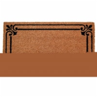 Imports Decor 558PVC PVC Backed Coir Doormat Frame Border
