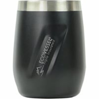 EcoVessel 734180 10 oz Port Wine Tumbler - Black Perspective: Main