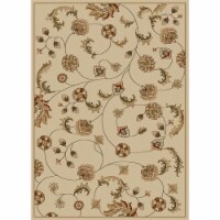 Radici USA Como 5'5  x 7'7  Rectangular Fabric Rug in Ivory
