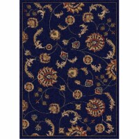 Radici 1835-4012-NAVY Como Rectangular Navy Blue Transitional Italy Area Rug- 7 ft. 9 in. W x