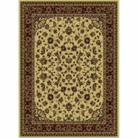 Radici 953-1321-IVORY Castello Rectangular Ivory Traditional Italy Area Rug- 5 ft. 5 in. W x
