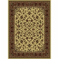 Radici 953-1322-IVORY Castello Rectangular Ivory Traditional Italy Area Rug- 7 ft. 9 in. W x