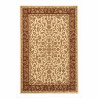 Radici 1318-1511-IVORY Noble Rectangular Ivory Traditional Italy Area Rug- 5 ft. 5 in. W x 8