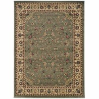 Radici USA Castello 3'3  x 4'11  Rectangular Fabric Rug in Green