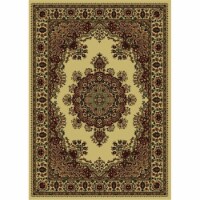 Radici 1191-2221-IVORY Castello Rectangular Ivory Traditional Italy Area Rug- 5 ft. 5 in. W x