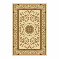 Radici USA Noble 5'5  x 8'3  Rectangular Fabric Rug in Ivory