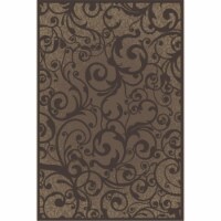 Radici 1845-0045-BROWN Pisa Round Brown Contemporary Turkey Area Rug- 7 ft. 10 in.