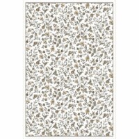 Radici 6674-0025-BONE Pisa Round Bone Traditional Turkey Area Rug- 7 ft. 10 in.