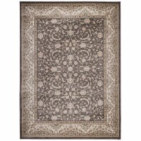 Radici 3810-0011-BROWN Garda Rectangular Oriental Rugs, Brown - 5 ft. 3 in. x 7 ft. 3 in.