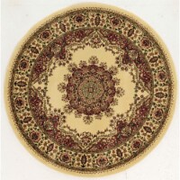 Radici 1191-2225-IVORY 5 ft.3 Round Castello Area Rug - Ivory