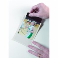Clear View Self-Adhesive Photo/Index Card Pocket 4  x 6 , Pack of 25