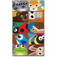 Non-Magnetic Mini Whiteboard Erasers, Keyhole Kritters, Pack of 10