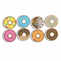 Ashley Productions Dry Erase Non-Magnetic Mini Whiteboard Erasers DonutFetti 8-Pack (ASH78009