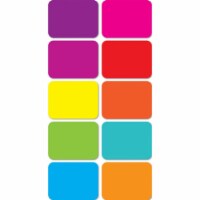 Magnetic Mini Whiteboard Erasers 2  x 1.5  x .75, Assorted Colors, Pack of 10