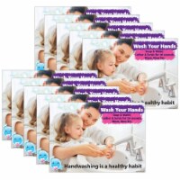 Ashley Productions ASH97039 Wash Hands Smart Poly Poster Mat - Pack of 10