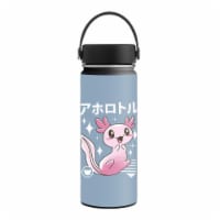 MightySkins HFWI18-Axolotl Kawaii Skin for Hydro Flask 18 oz Wide Mouth - Axolotl Kawaii